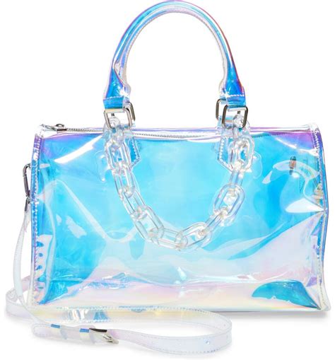 iridescent designer bag.